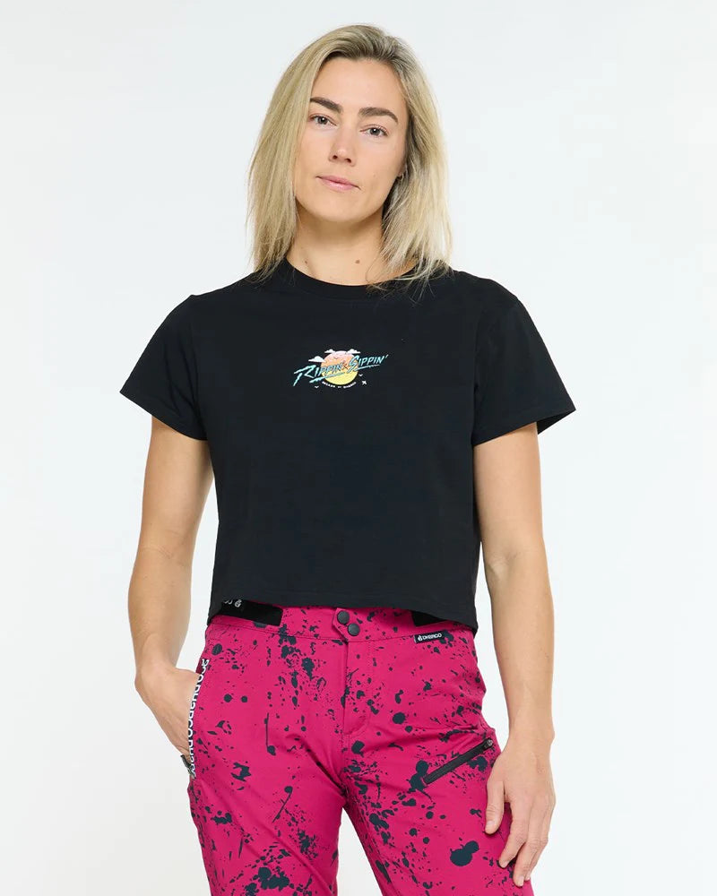 Womens Cotton Crop | Decade of  DHaRCO Black S