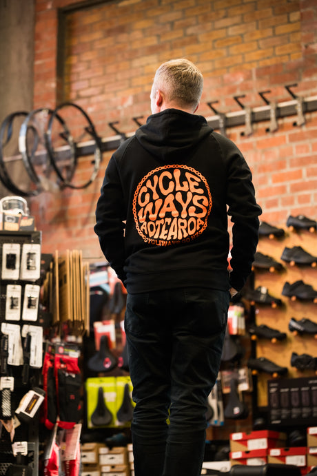 Cycleways Groovy Hoodie Black