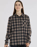 DHaRCO Womens Long Sleeve Button Up
