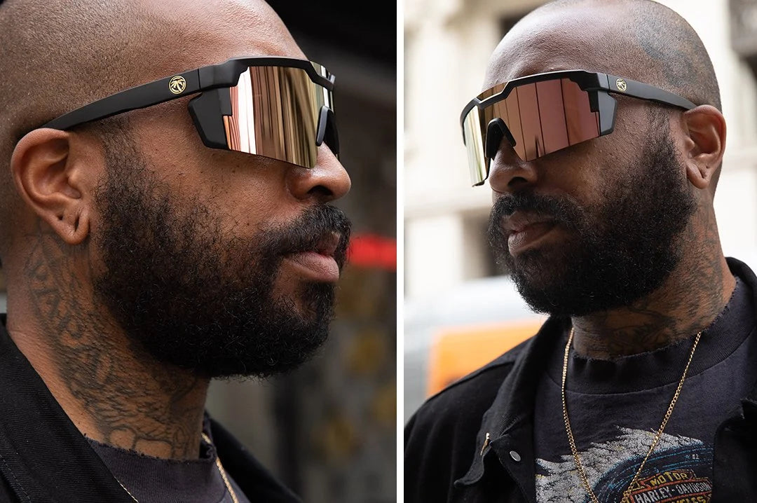 Heat Wave Visual Future Tech Sunglasses Black