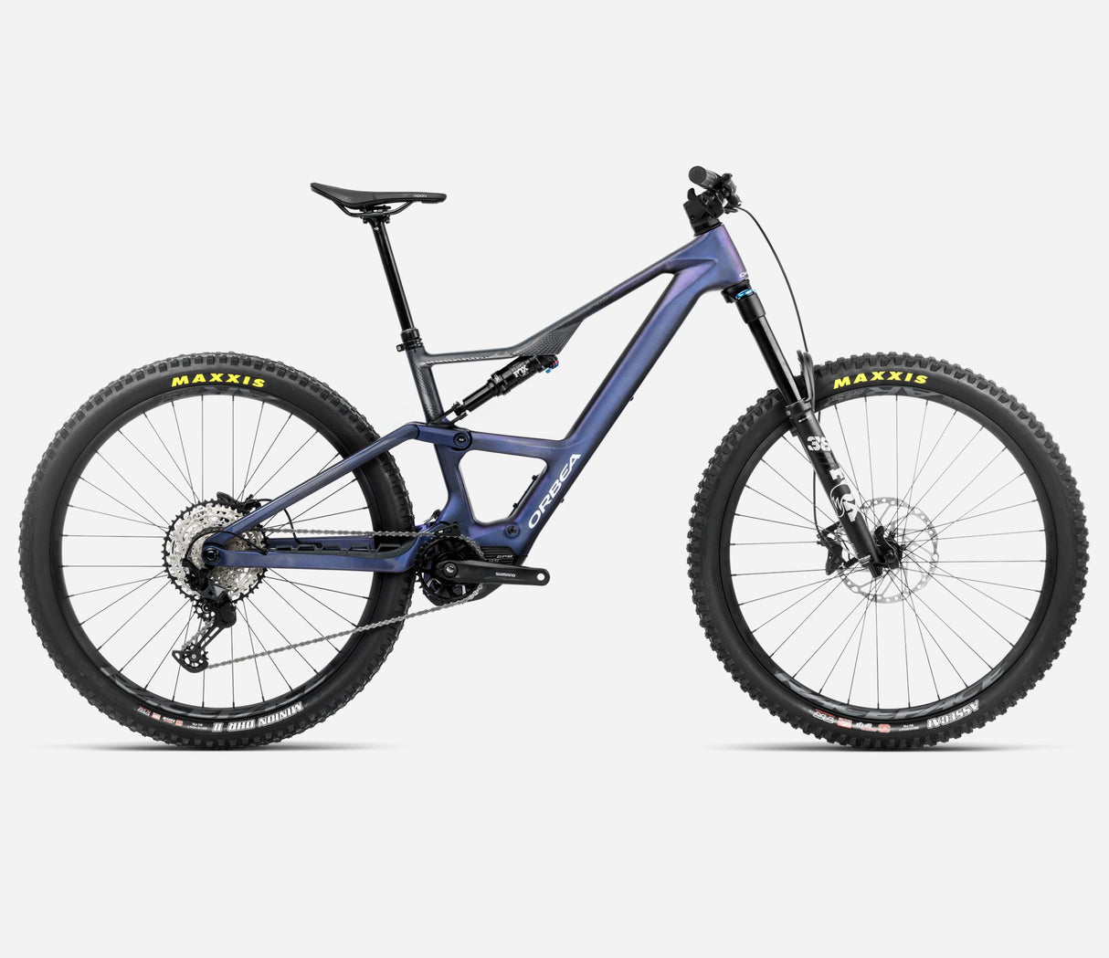 Orbea 2025 Rise LT M20 Tanzanite Carbon View/Carbon Raw S696 - 630Wh M