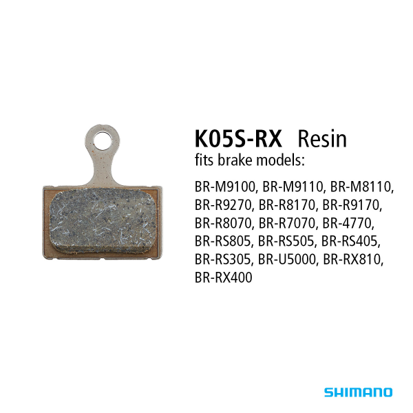 Shimano K05S-RX Resin Pad & Spring Road Disc Brake/BR-M9100 *New Compound*