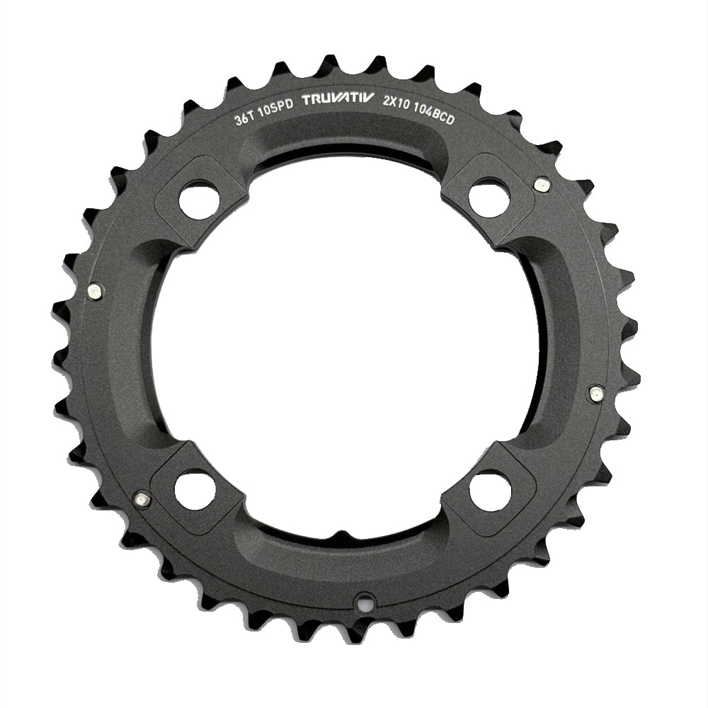 SRAM Chain Ring MTB 36 Tooth 104 S1 AL3 2x10 Blast Black (Specialized 36 / 24)

