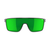 Tifosi Sanctum Sunglasses Crystal Smoke with Green Mirror Polarized Lens
