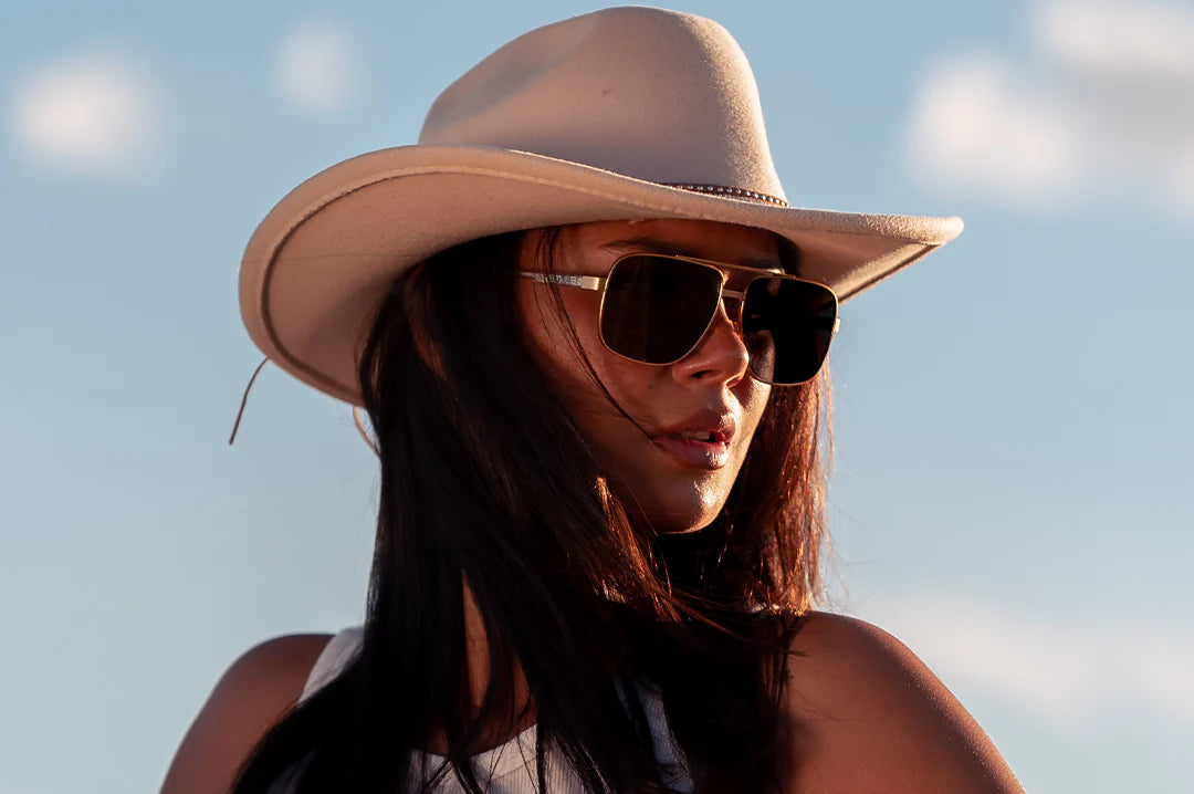 Heat Wave Visual Nimitz Sunglasses Gold