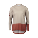 POC W's MTB Pure LS  Jersey Light Sandstone Beige/Himalayan Salt