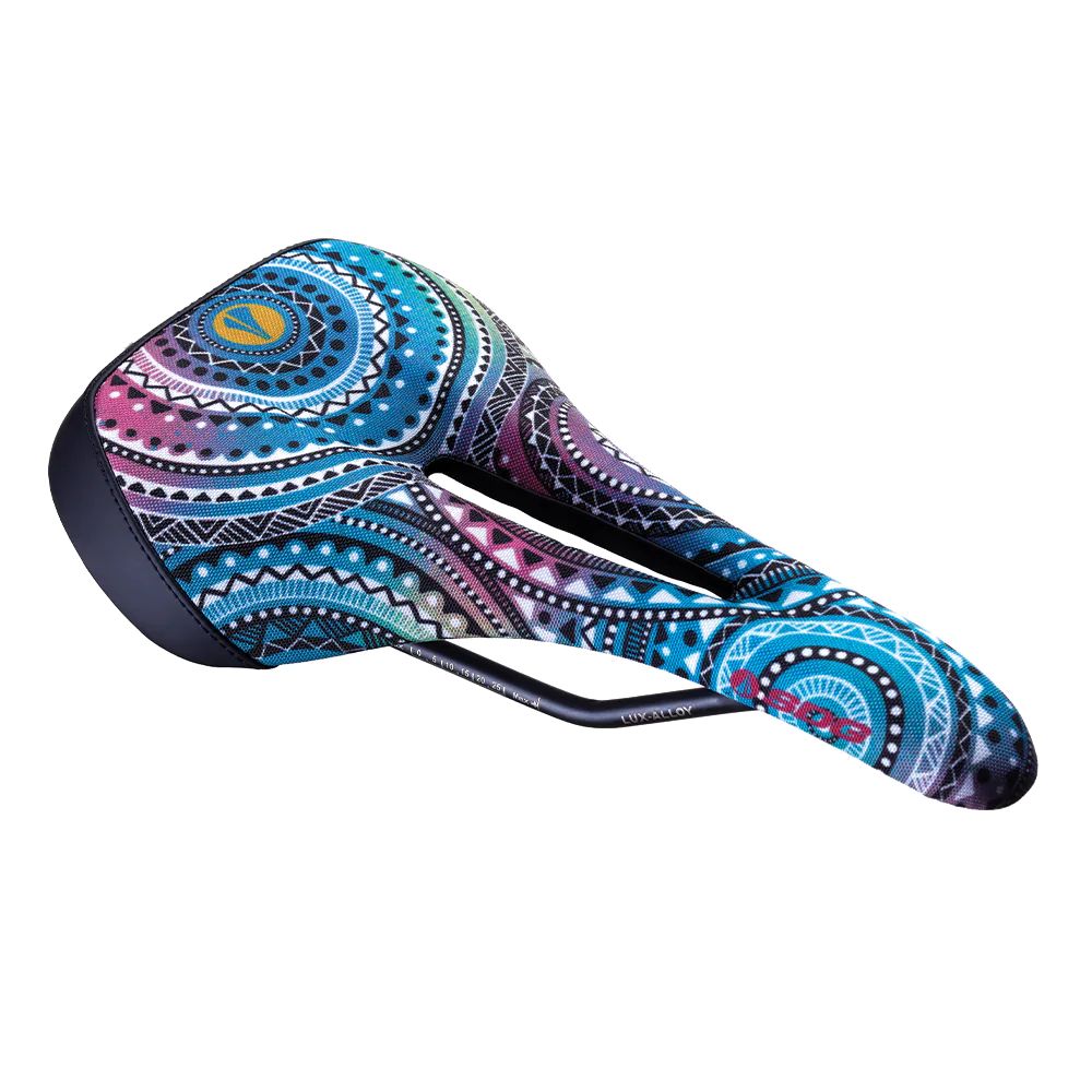 SDG Allure V2 Women's Saddle - Lux Alloy - Cornish Surf Print