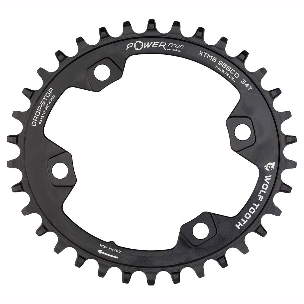 96 BCD XT M8000 Oval Drop-Stop Chainring