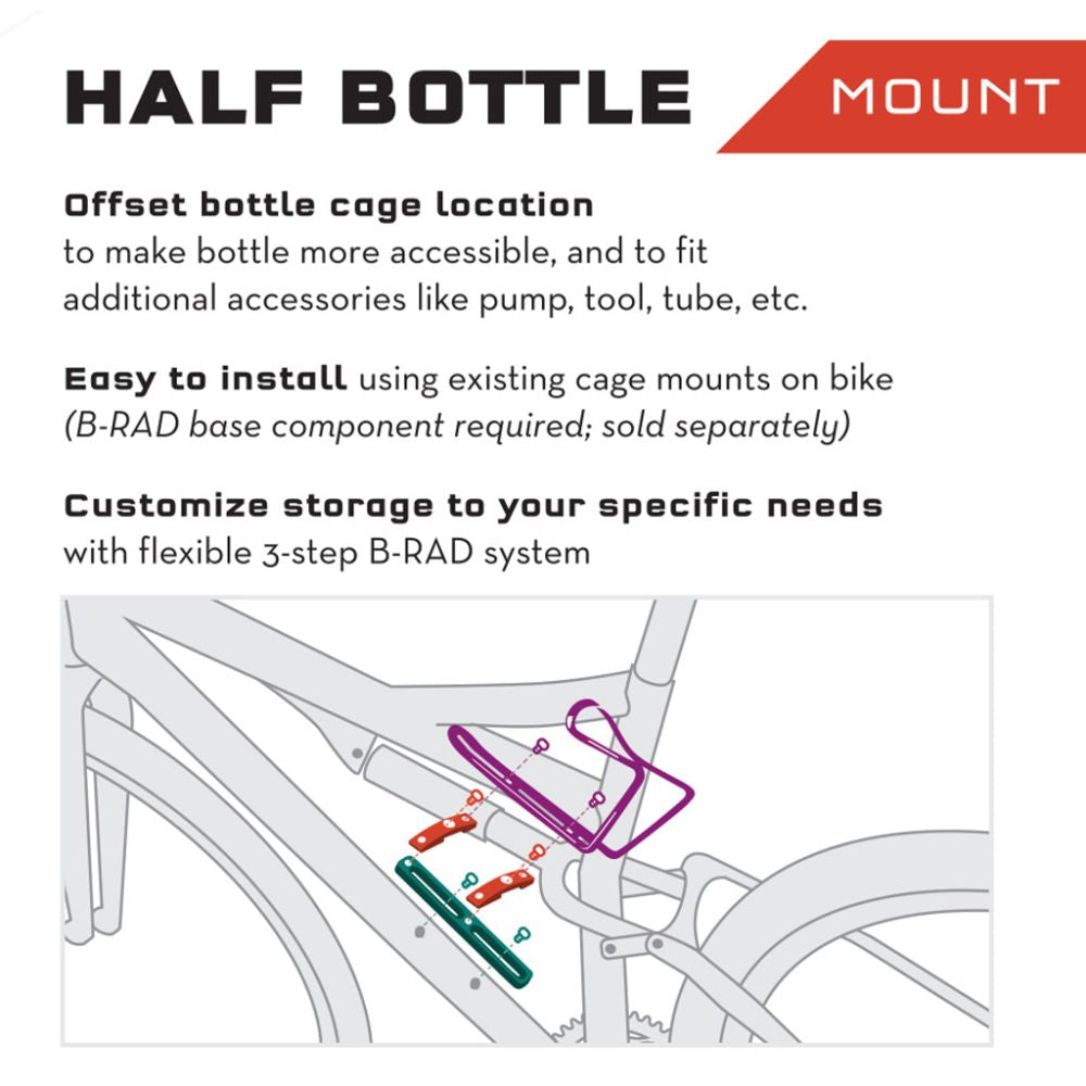 B-RAD HALF BOTTLE ADAPTER