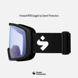 FIREWALL MTB GOGGLE - MATTE BLACK / BLACK WITH CLEAR LENS