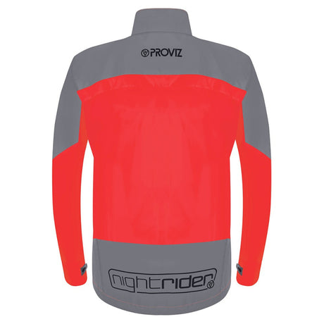Proviz Nightrider 2.0 Men's Cycling Jacket Red - Rear