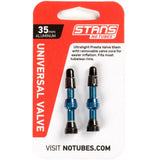 Stan's No Tubes 44mm Alloy Universal Valve Stem 1-Pair  Blue