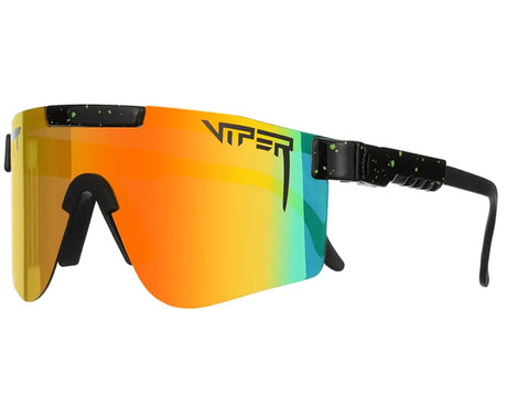 Pit Viper The Monster Bull Polarized Orange Revo Mirror Lens Double Wide Glasses