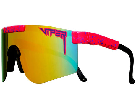 Pit Viper The Radical Polarized Rainbow Revo Mirror Lens Double Wide Glasses