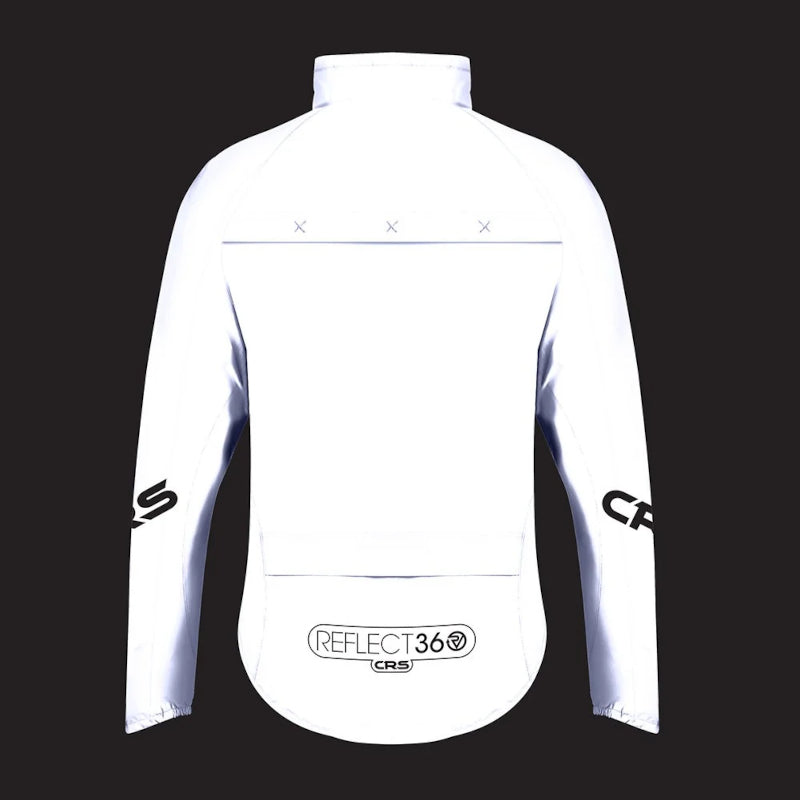 White reflective cycling on sale jacket