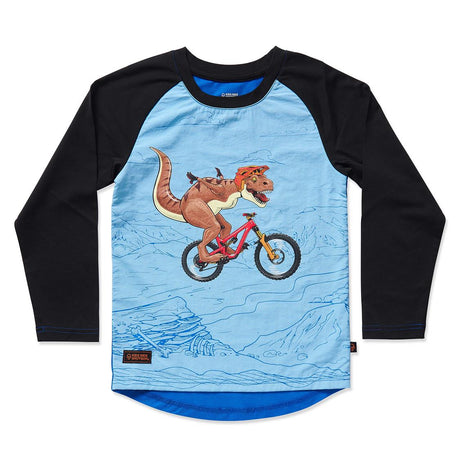 KRS_Windproof Kids MTB Jersey_Dino_front_white
