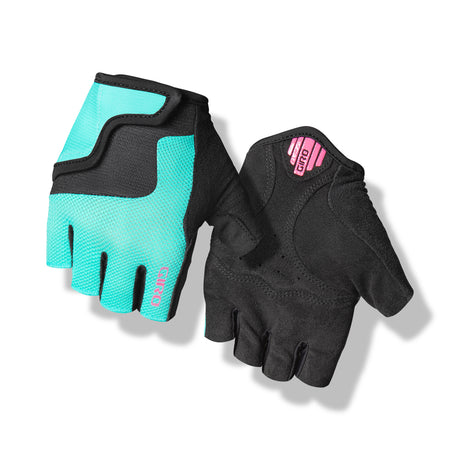 Giro Bravo Jr Youth Glove - Screaming Teal/Neon Pink