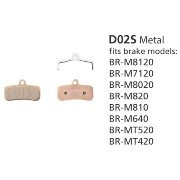 Shimano BR-M810 D02S XTR Metallic Disc Brake Pad 1-Pair