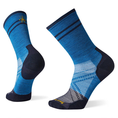 Smartwool Mens PhD Cycle Ultra Light Pattern Crew Sock Large